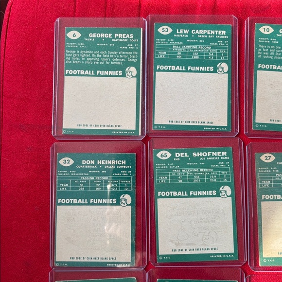 1960 Topps Football Card Lot. 12 cards - Picture 7 of 10